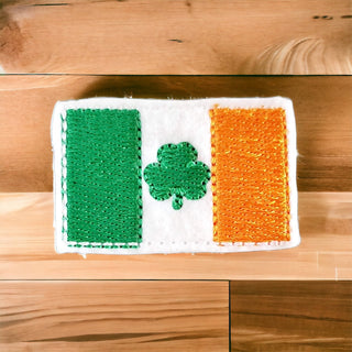 Irish Flag Badge Reel  + Topper