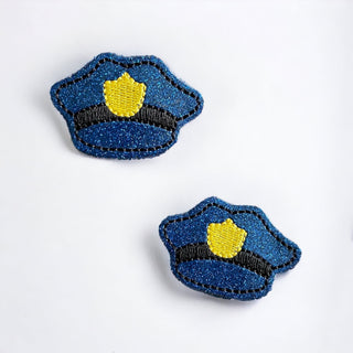 Police Hat   Switchable   Badge Reel + Topper