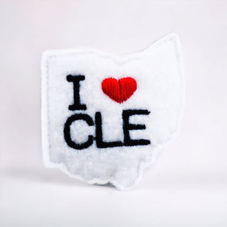 I Love Cleveland  Badge Reel + Topper