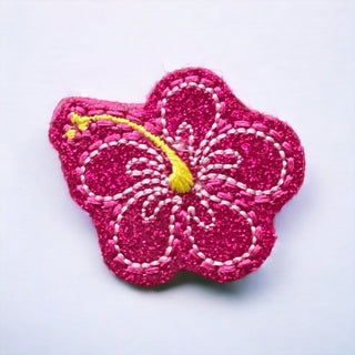 Hibiscus  Flower  Badge Reel + Topper
