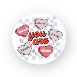 You Are Enough Switchable Velcro Badge  Topper