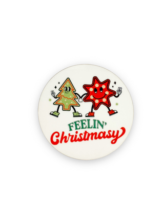 Feeling’ Christmasy    Switchable Velcro Badge Topper