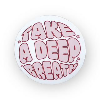 Deep Breath   Switchable Velcro Badge Topper
