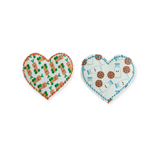 Carrots // Milk and Cookies Heart  Badge Reel + Topper