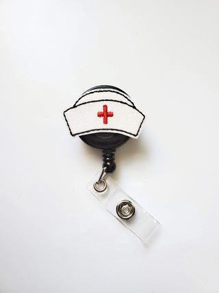 Nurse Hat Badge Reel + Topper