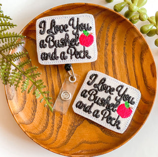 Guys and Dolls Musical Inspired  // I Love You a Bushel and a Peck Badge Reel + Topper