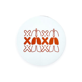 XOXO Lungs // Respiratory Switchable Velcro Badge Topper