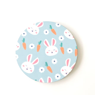 Bunnies and Carrots    Switchable Velcro Badge Topper
