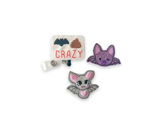 Bat Shit Crazy // Bats  Badge Reel + Topper